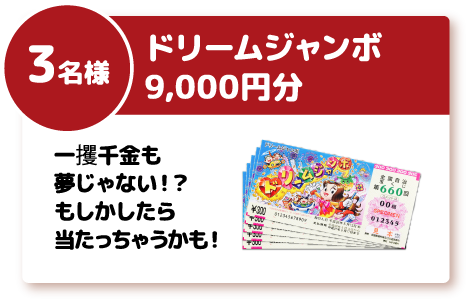 ドリームジャンボ15,000円分